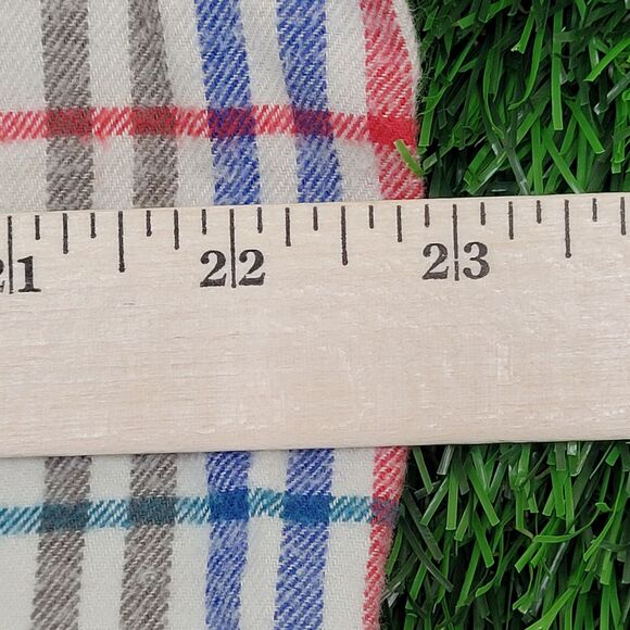 Vintage Boston Traders Button Shirt Large 23x31 Blue Pastel - Picture 5 of 12